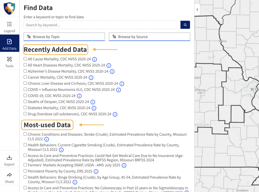 Map Room selection option