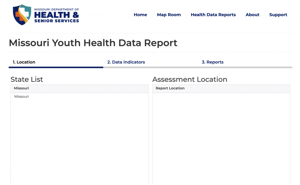 Missouri Youth Health Data Report